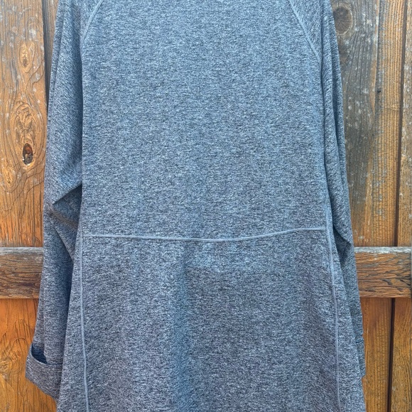 Duluth Trading Co Pullover Women’s 2X Gray Funnel Neck Long Sleeve Stretch Tunic - Picture 2 of 3